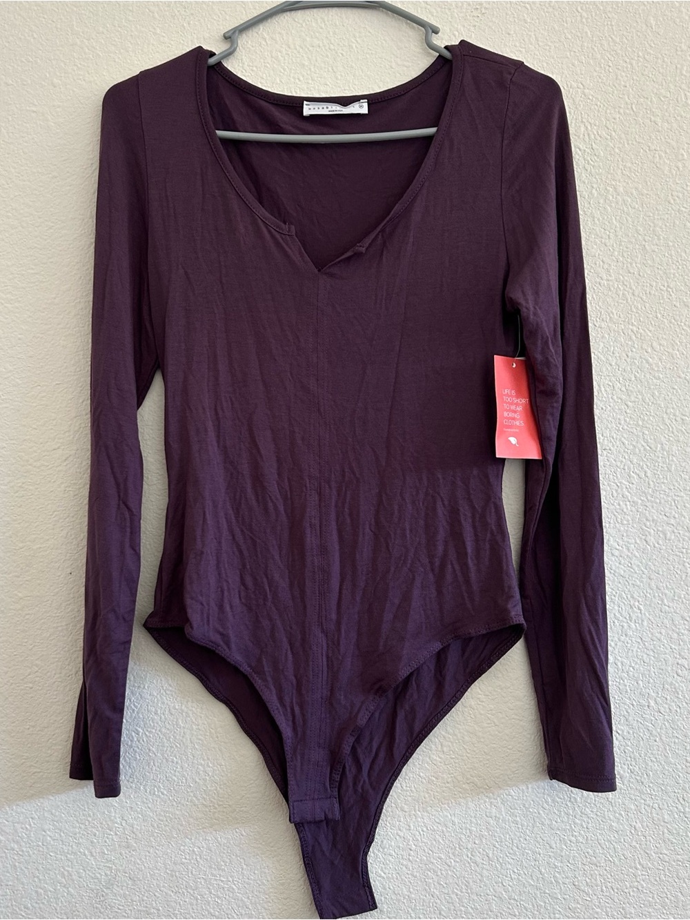 NWT Wasabi+Mint Long Sleeve Plum Bodysuit